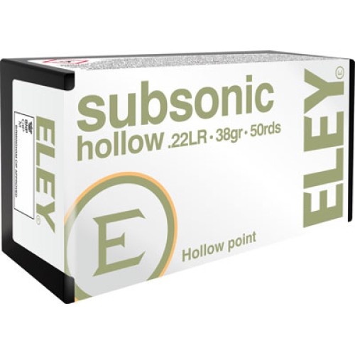 ELEY SUBSONIC 22LR 38GR HP