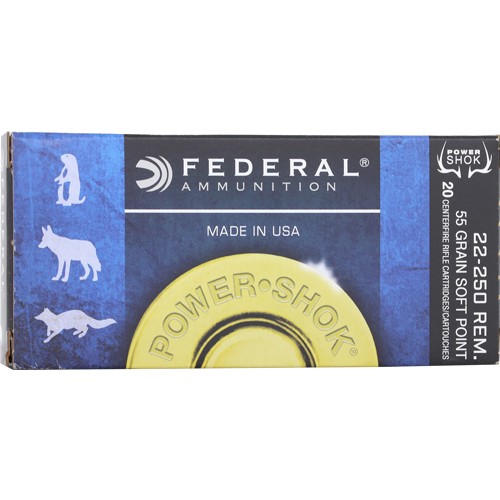 FEDERAL POWER-SHOK 22-250 REM
