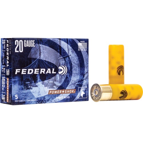 FEDERAL POWER SHOK 20GA 2.75"