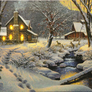 RIVERS EDGE LED WRAPPED CANVAS