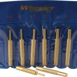 WHEELER 8-PC BRASS PUNCH SET