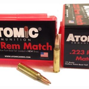 ATOMIC 223 REM 77GR MATCH BTHP