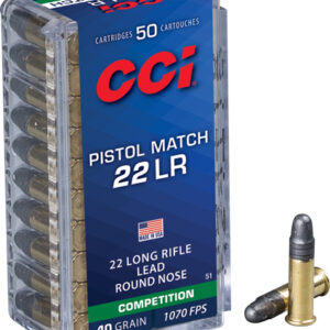 CCI PISTOL MATCH 22LR 40GR