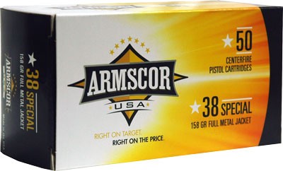 ARMSCOR 38 SPECIAL 158GR FMJ