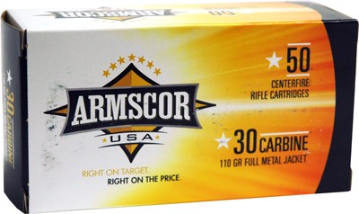 ARMSCOR 30 CARBINE 110GR FMJ