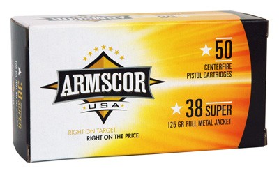 ARMSCOR 38 SUPER 125GR FMJ