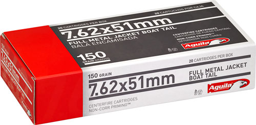 AGUILA 7.62X51 150GR FMJ-BT