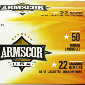 ARMSCOR 22WMR 40GR JHP 1838FPS