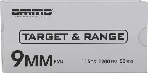 AMMO INC 9MM LUGER 115GR FMJ
