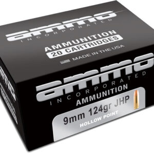 AMMO INC 9MM LUGER 124GR JHP