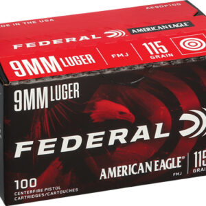 FEDERAL AE 9MM LUGER 115GR FMJ