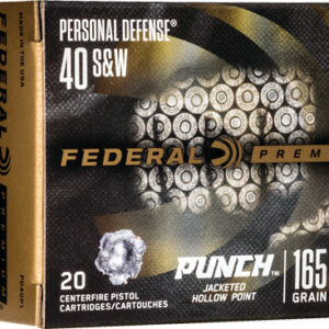 FEDERAL PUNCH 40 SW 165GR JHP