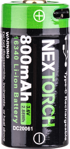 NEXTORCH 16340 USB TYPE C