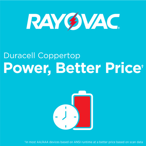 RAYOVAC HIGH ENERGY ALKALINE